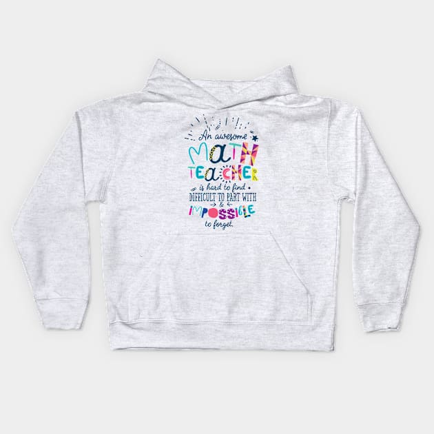 An Awesome Math Teacher Gift Idea - Impossible to forget Kids Hoodie by BetterManufaktur